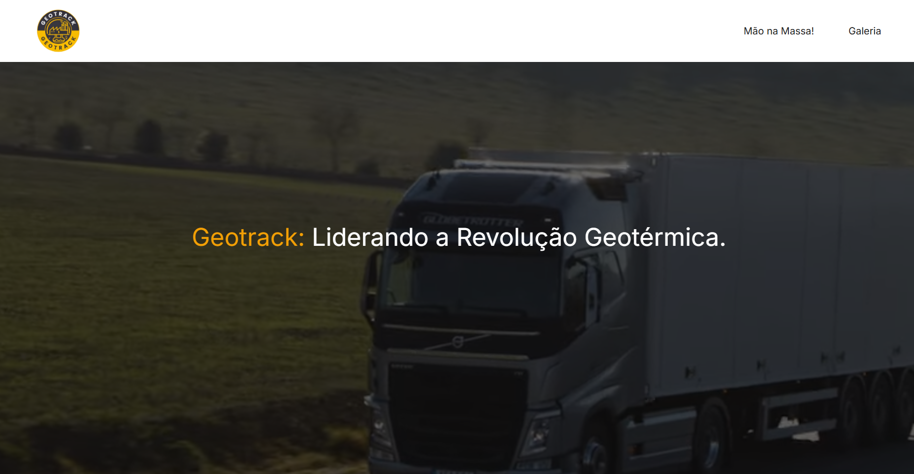 Slide 1 do modal do projeto geotrack feito por Rafael de Gino Barbosa
